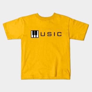 Music - Piano Keyboard Kids T-Shirt